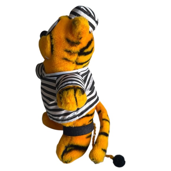 Heathcliff Plush Ace Novelty 1988 Mcnaught Syndicate Korea 10” Jailer Railroad - Picture 7 of 11